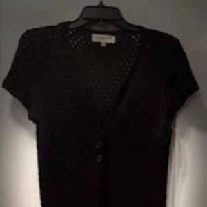 JONES NEW YORK PM/Size Black Sleeveless VNeck Knit Top. Accent Wardrobe w/This.